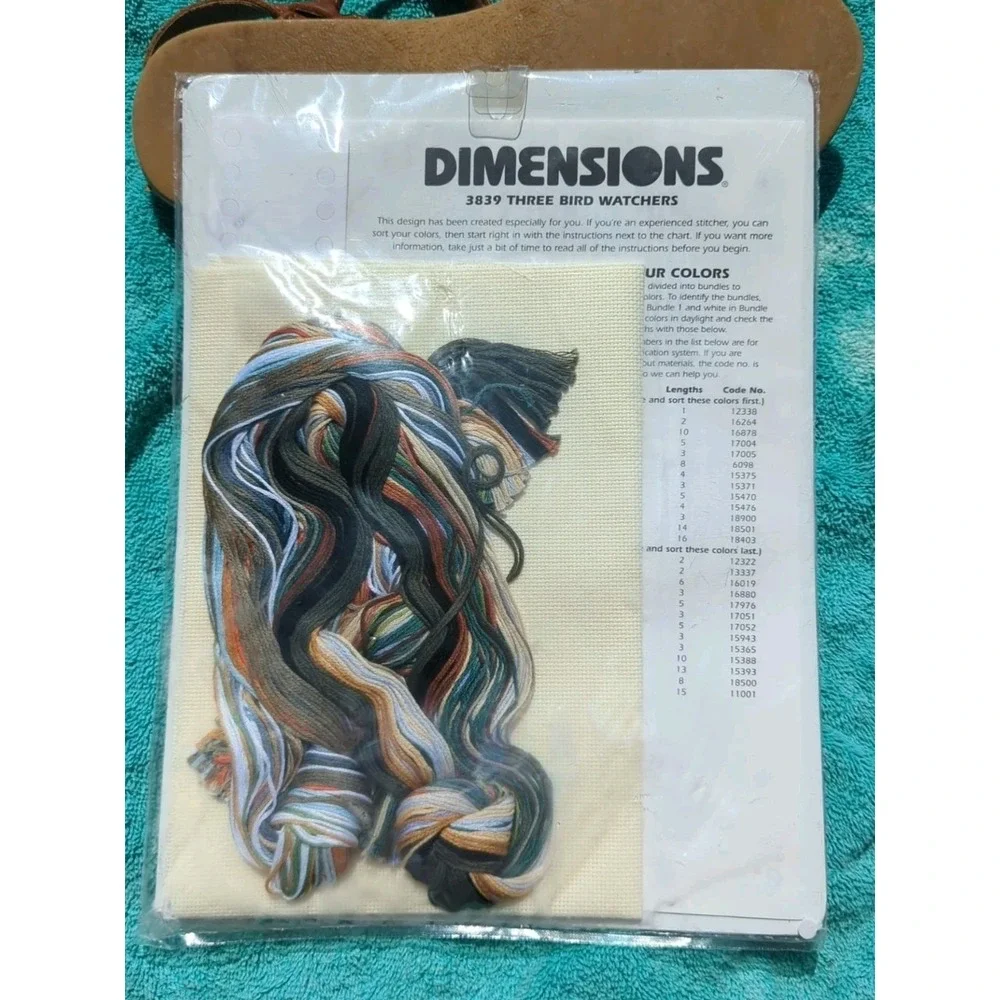 New Dimensions 3839 Space Three Bird Watchers ~‎ CROSS STITCH KIT ~ NIP